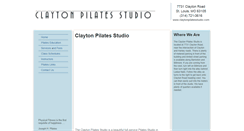 Desktop Screenshot of claytonpilatesstudio.com